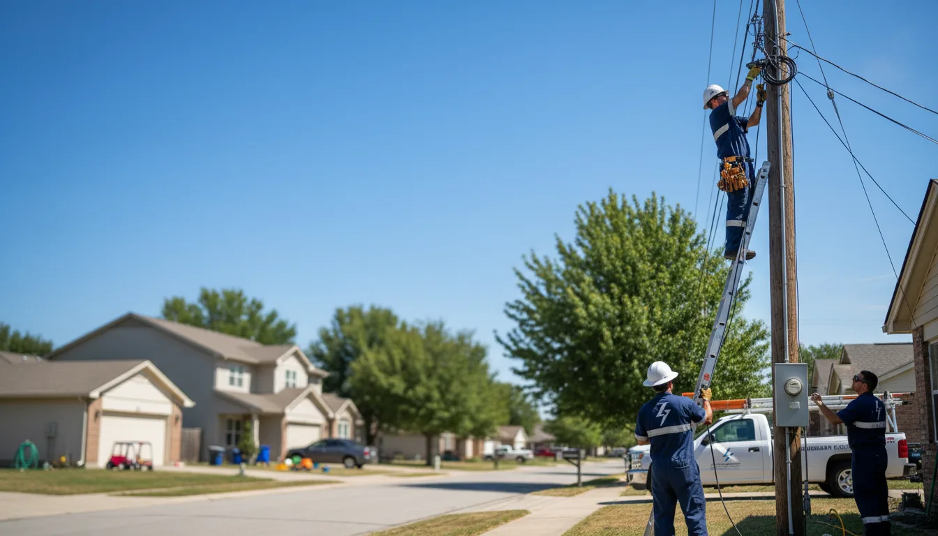 Residential electrician providing installation services in Forest Park, GA